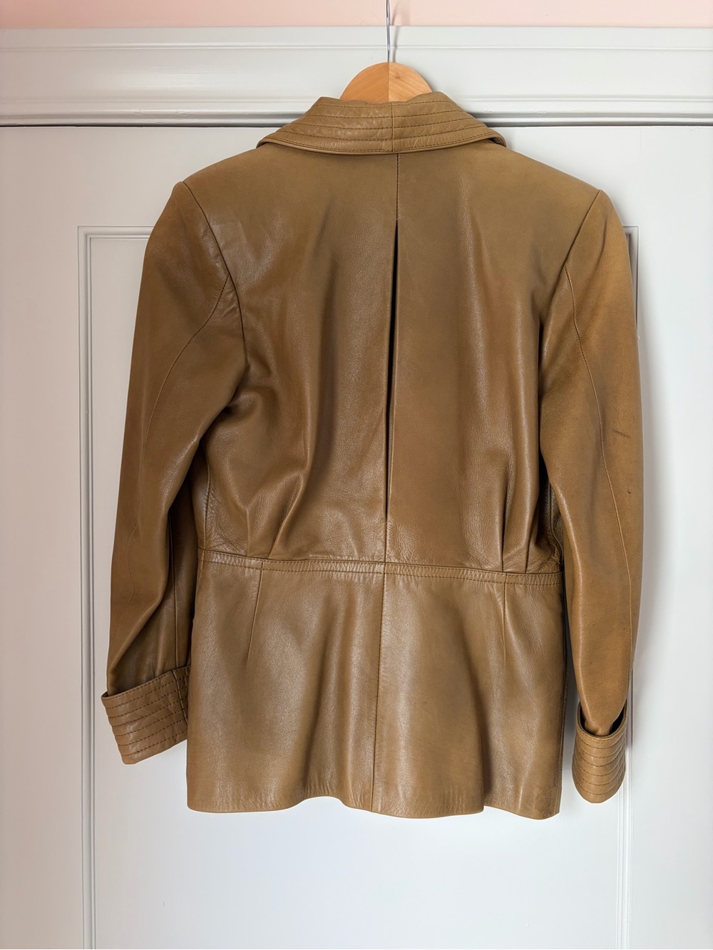Loewe Brown Leather Shawl-Collar Blazer - Picture 11 of 13
